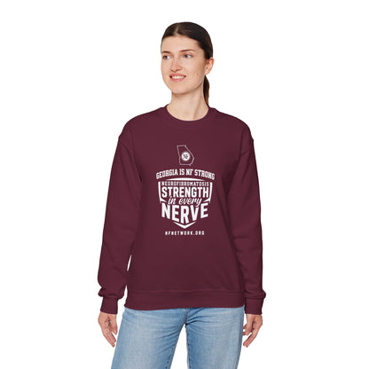 Crewneck Sweatshirt — "Strength in Every Nerve" Georgia Neurofibromatosis Awareness