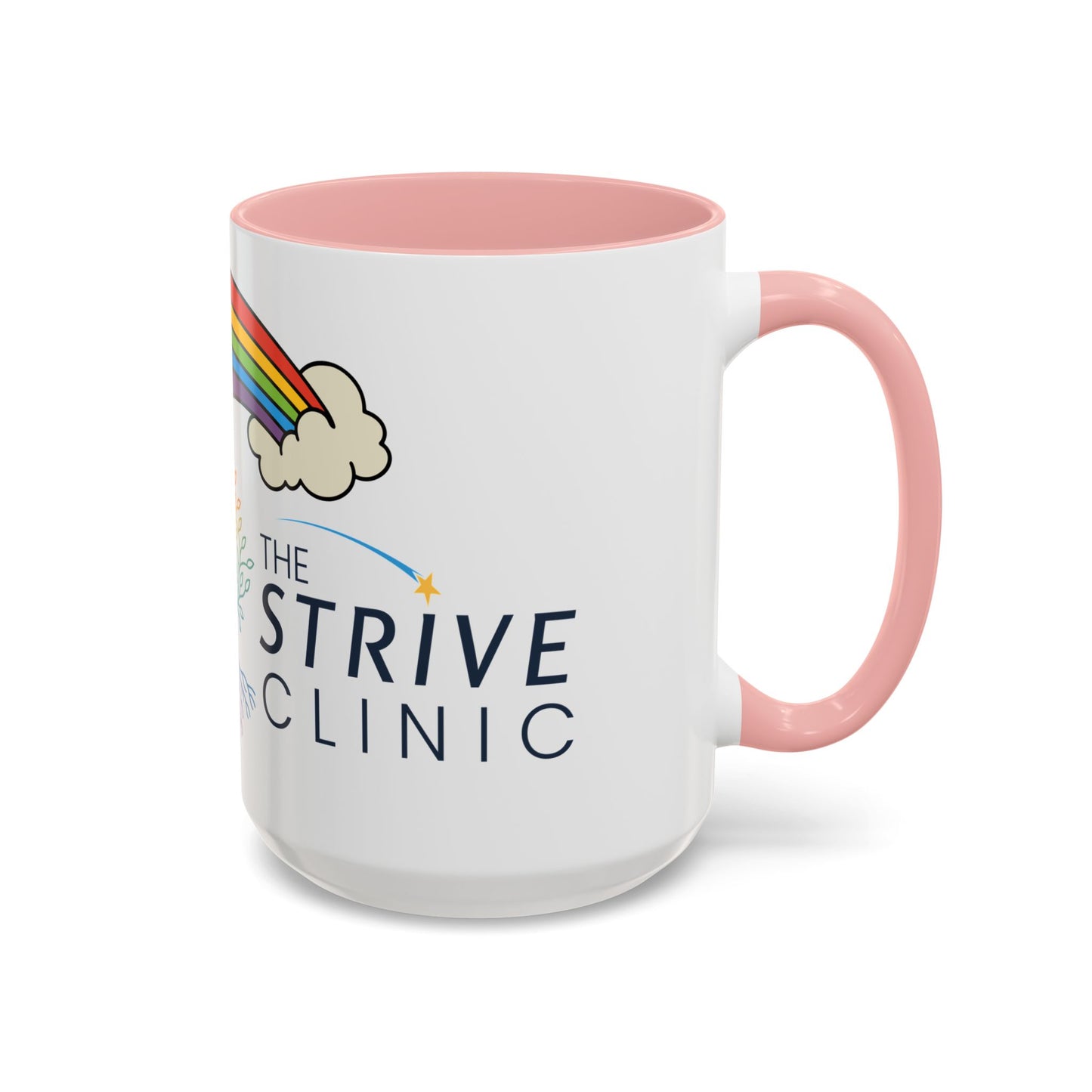 Personalized Rainbow Accent Coffee Mug