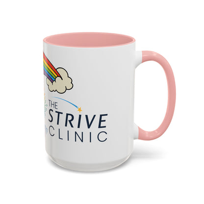 Personalized Rainbow Accent Coffee Mug
