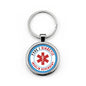 Type 1 Diabetic Medical Alert Keychain — Round Stainless Steel
