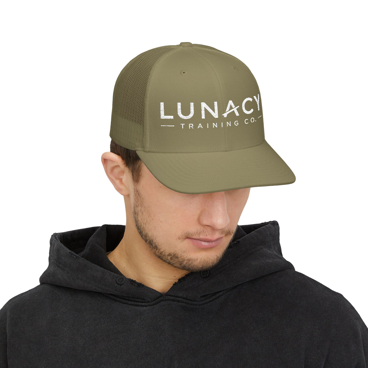 Embroidered Mesh Snapback Hat