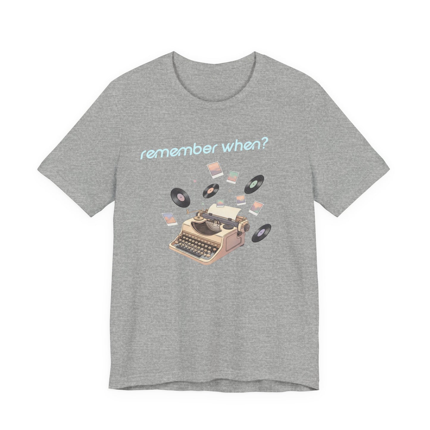 Remember When? Typewriter Tee | fleeting nostalgia, yesterday vibes