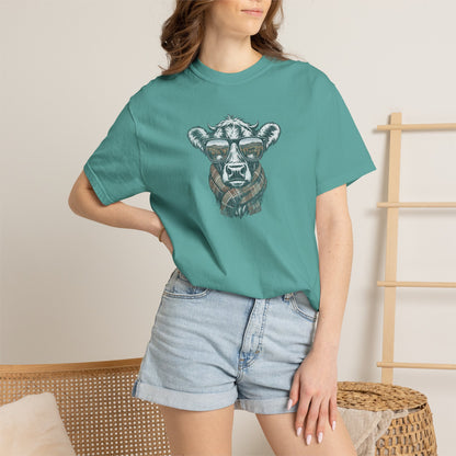 Rustic Fall Cow Cozy Tee