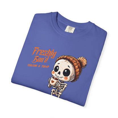 Cute Skeleton “Freshly Boo’d Coffee” Halloween T-Shirt