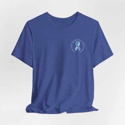 T1D Awareness Front & Back Design Tee