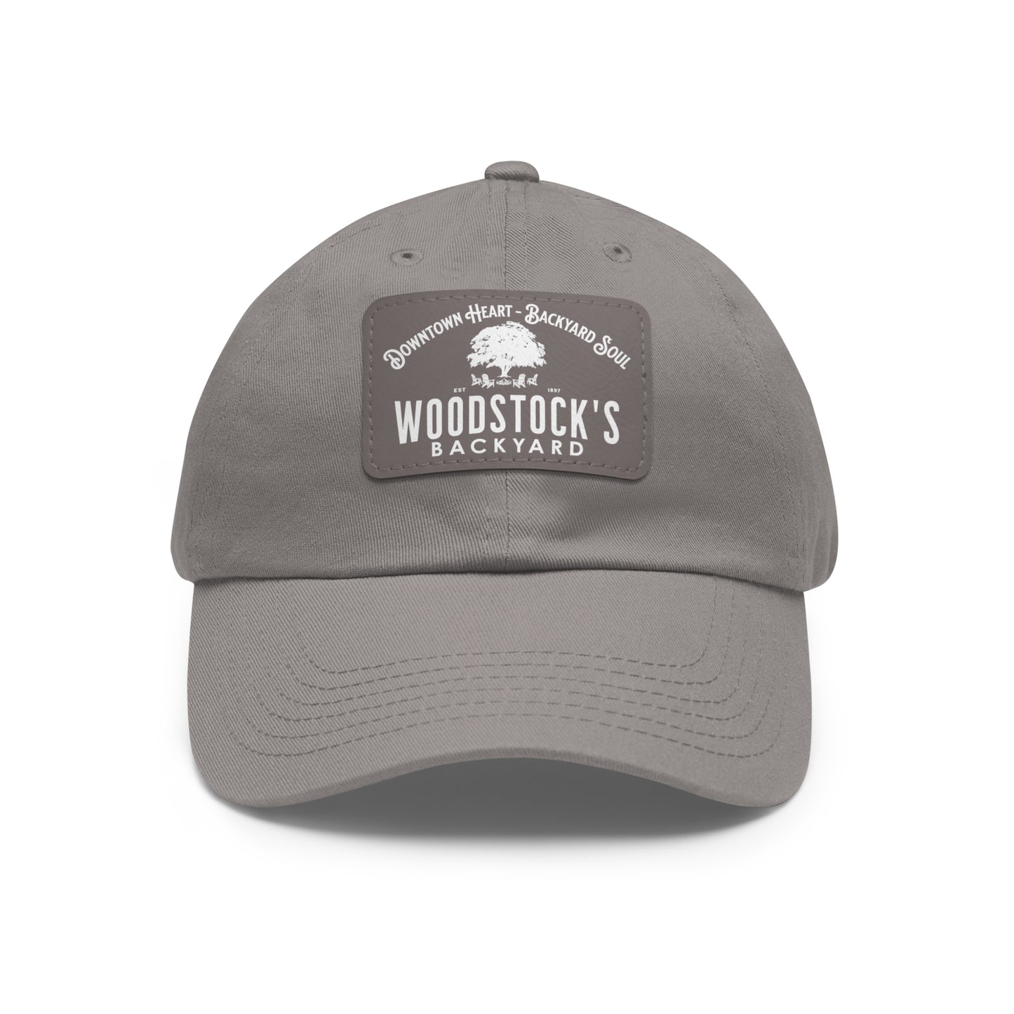 Woodstock's Backyard Leather Patch Hat