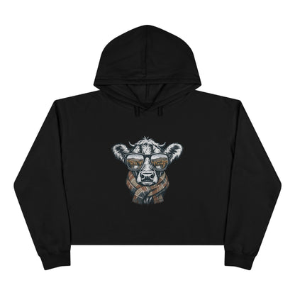 Fall Season Cow Crop Hoodie