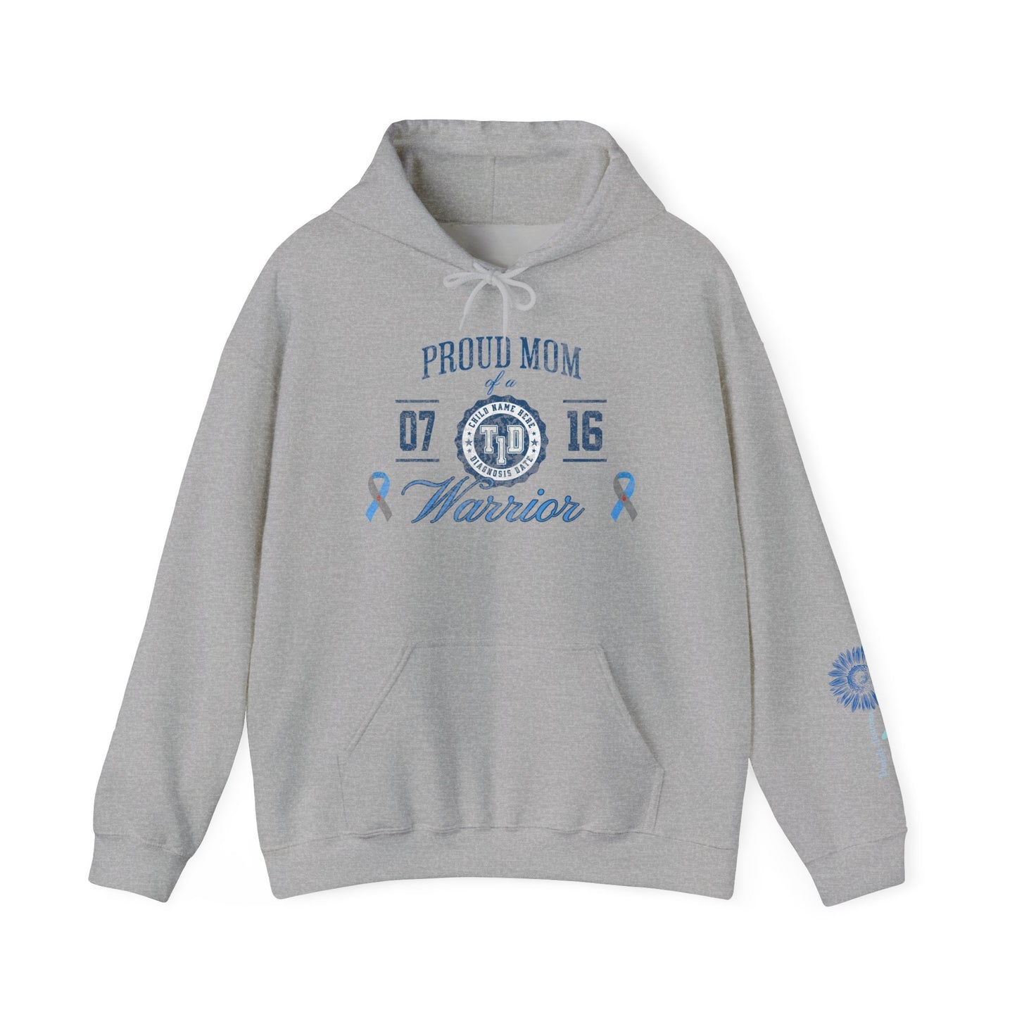 Personalized Warrior Mom Hoodie — TID Awareness Sweatshirt