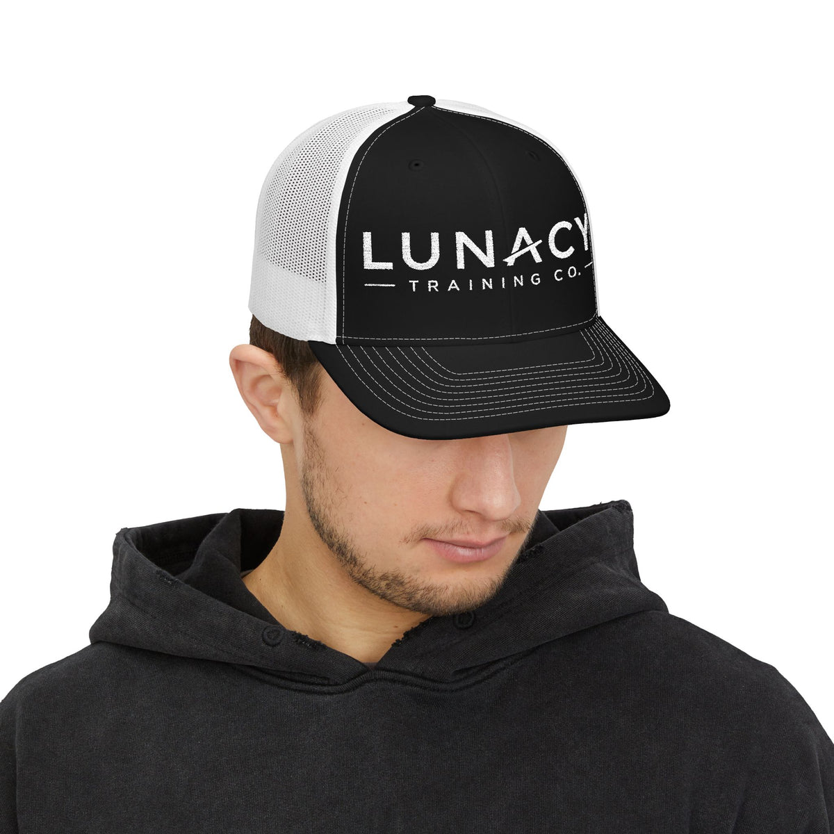 Embroidered Mesh Snapback Hat