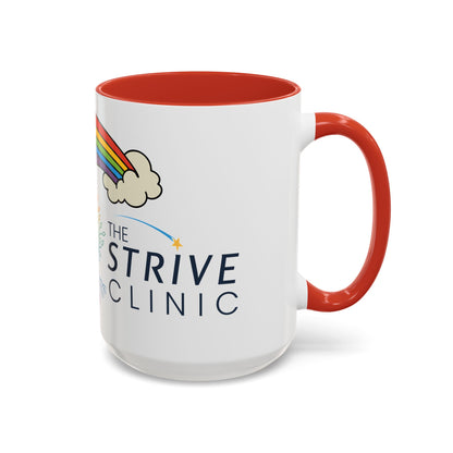 Personalized Rainbow Accent Coffee Mug