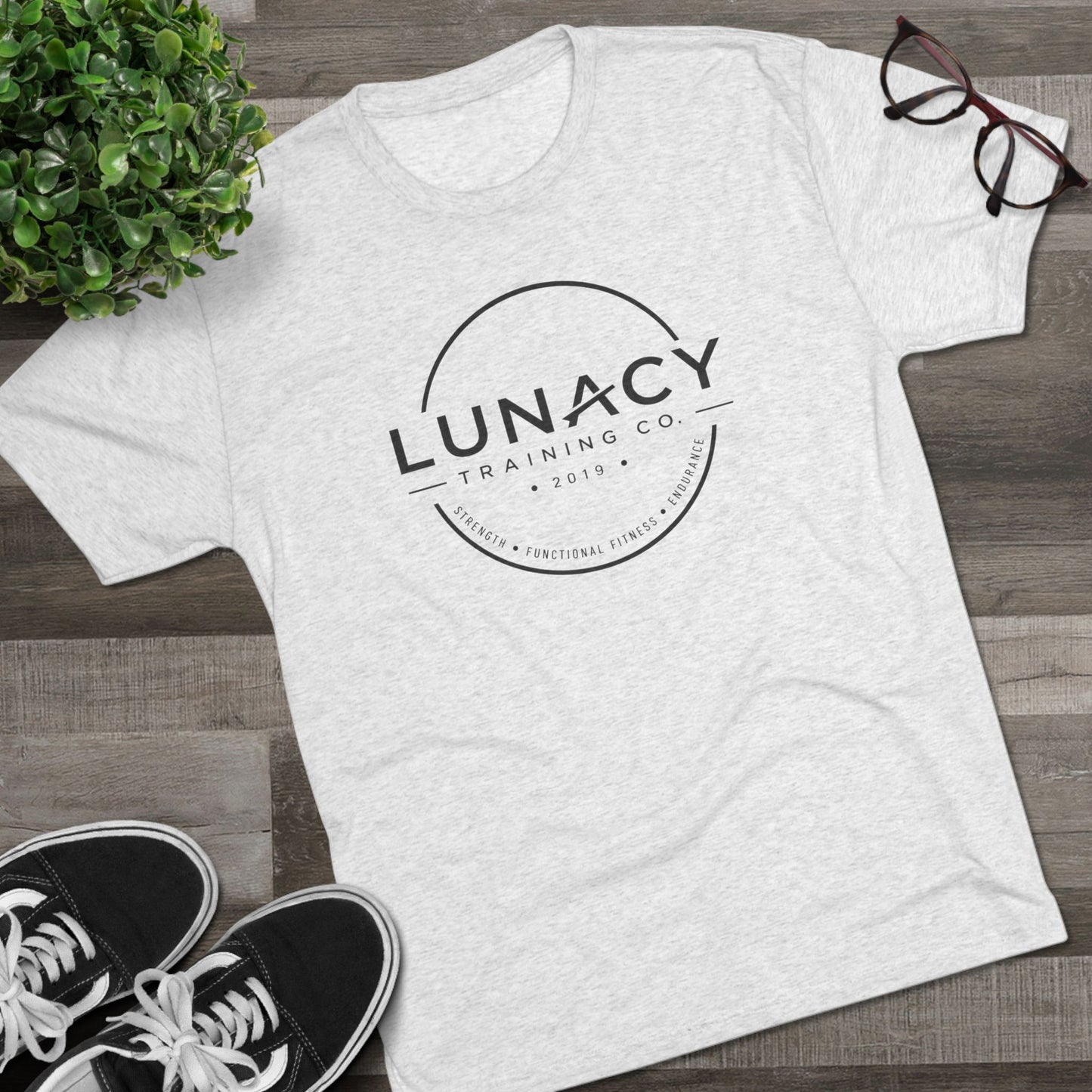 Lunacy Training Co. Circle Logo Next Level Tee