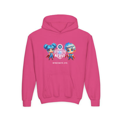 NF Superhero Kids Hoodie — "NF Strong: Strength in Every Nerve"