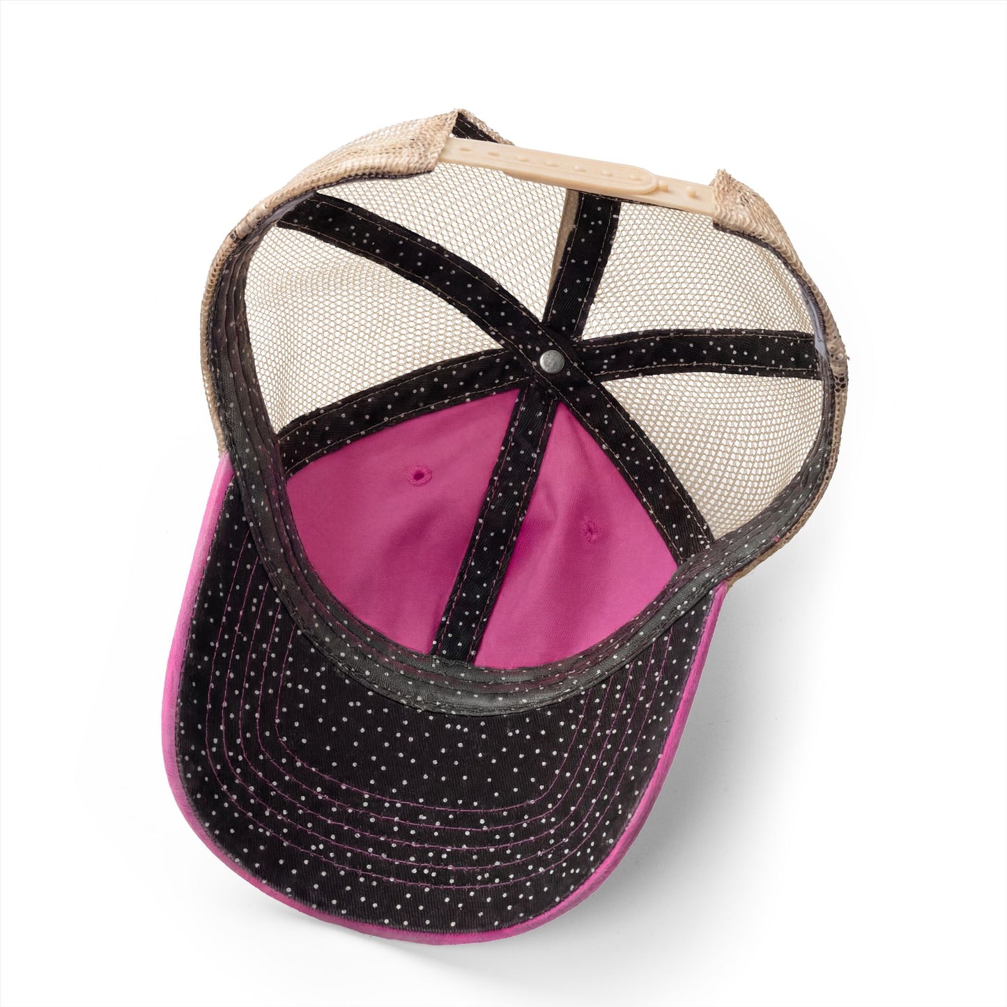 Lunacy Rebrand Black Women's Washed Mesh-Back Cap