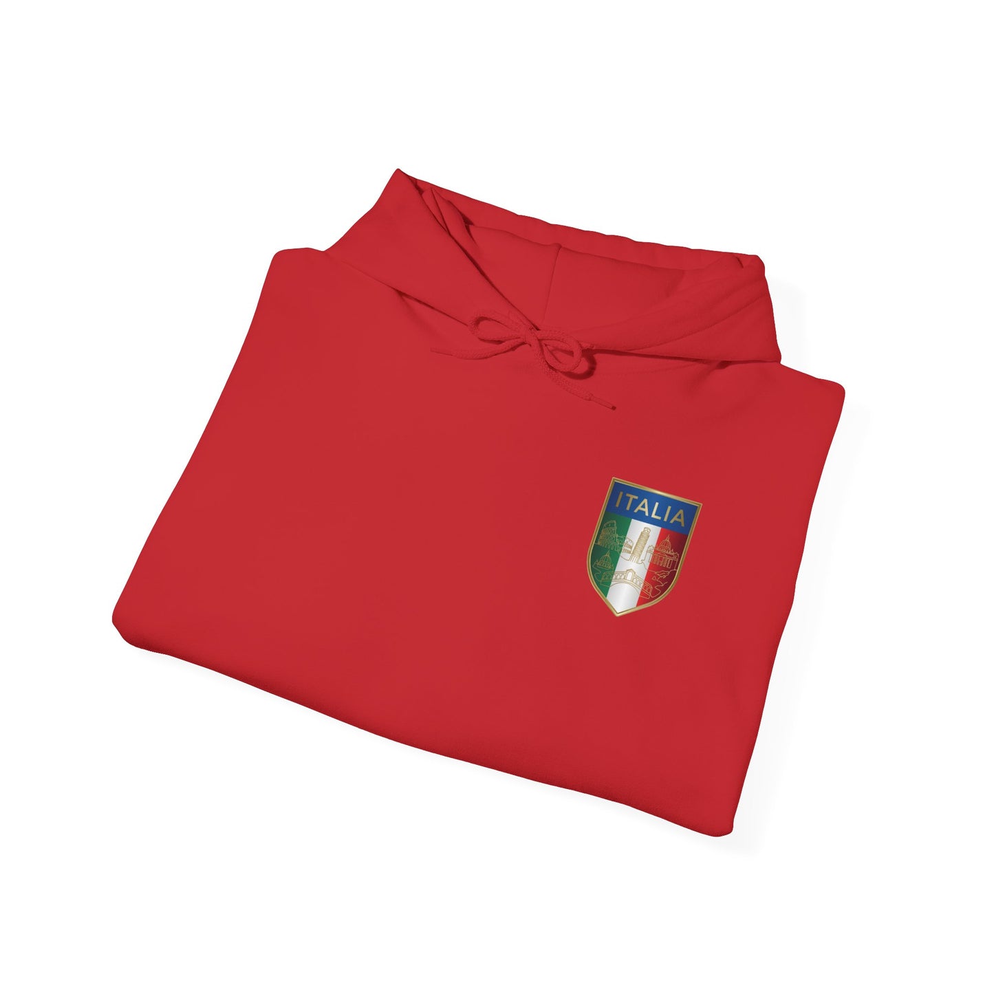 Italian Flag Shield Hoodie Pullover