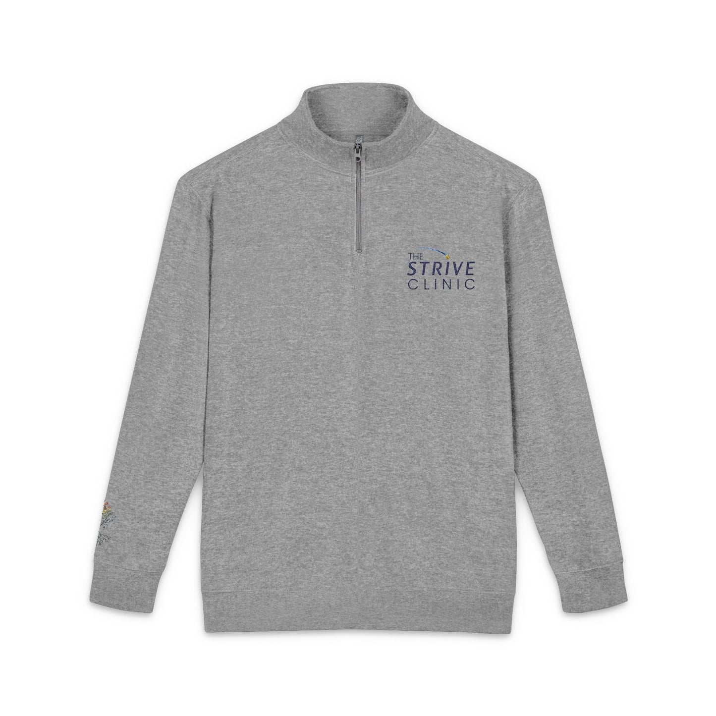 Cotton Heritage Embroidered Quarte Zip Fleece Pullover  - Strive