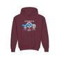 "Strength in Every Nerve" Cartoon Kids Hooded Sweatshirt