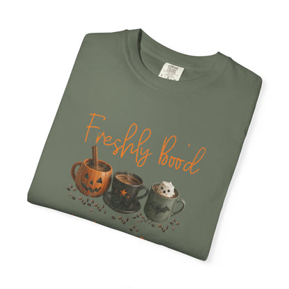 Freshly Brewed Scream & Sugar Coffee Halloween T-Shirt