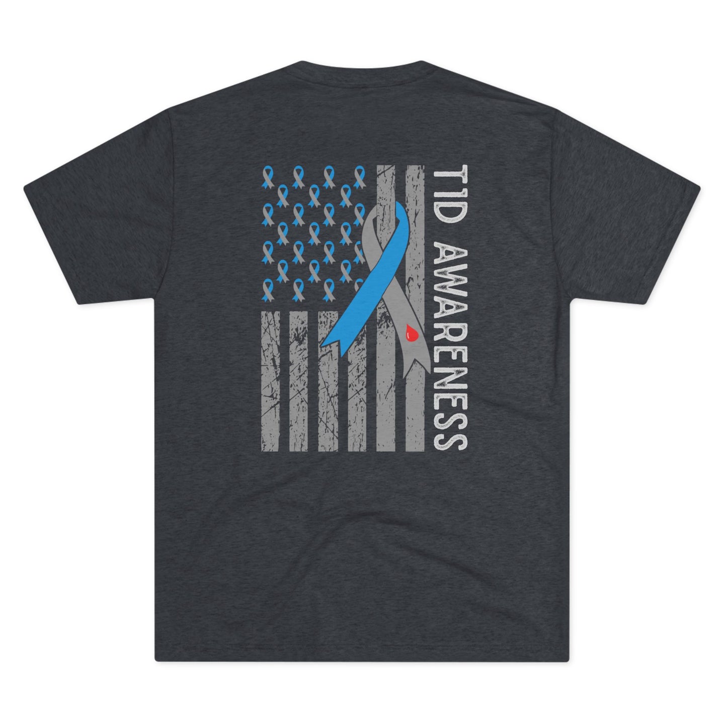 T1D Awareness Sunflower Tee — Front & Back Diabetes Support Shirt