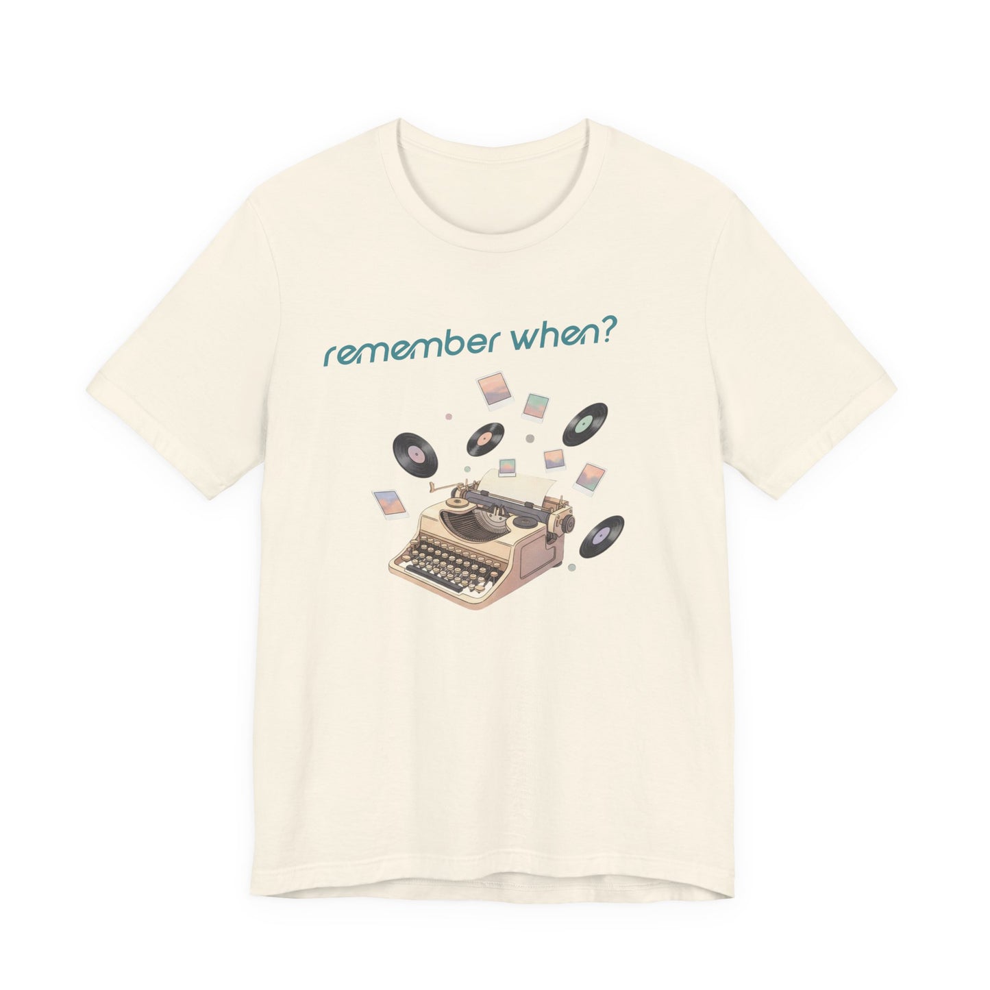 Remember When? Typewriter Tee | fleeting nostalgia, yesterday vibes