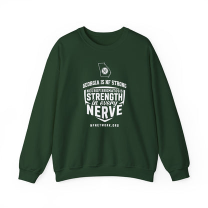 Crewneck Sweatshirt — "Strength in Every Nerve" Georgia Neurofibromatosis Awareness