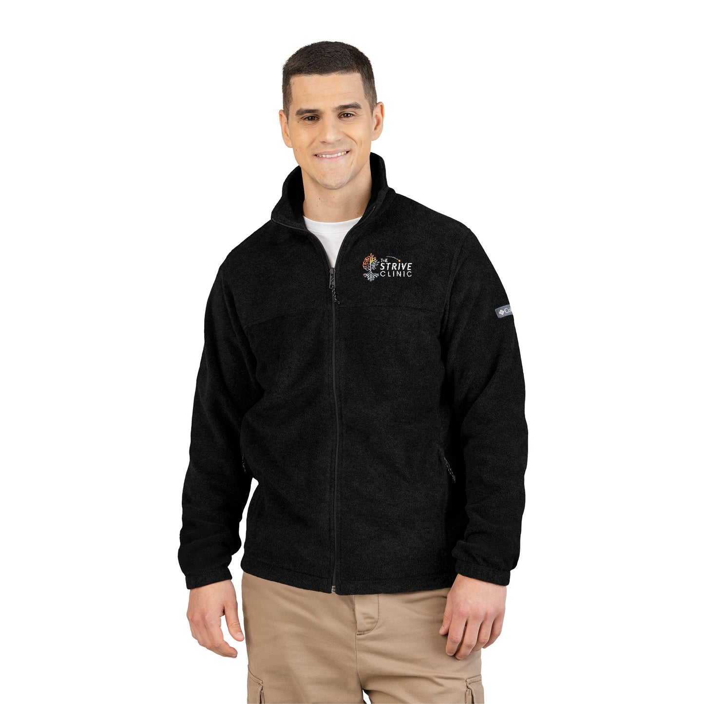 Embroidered Columbia Fleece Jacket - Strive Clinic