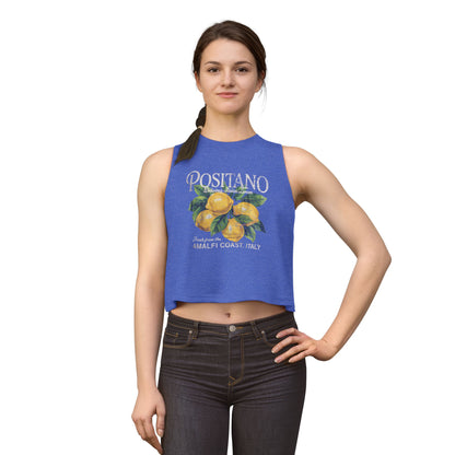 Positano Lemon Crop Top — Amalfi Coast Graphic Tank