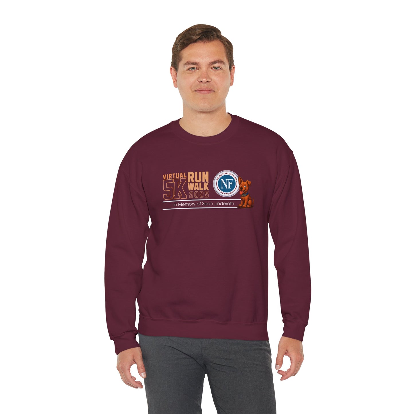 NF Virtual 5K Run/Walk Crewneck Sweatshirt — In Memory of Sean