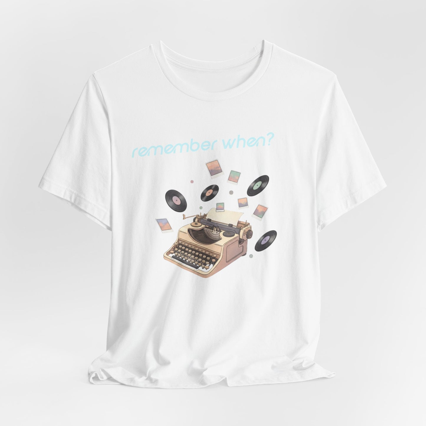 Remember When? Typewriter Tee | fleeting nostalgia, yesterday vibes