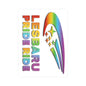 Lesbaru Pride Ride Vinyl Sticker, Subaru Enthusiasts, Outdoor Use, Kiss-Cut Vinyl Decal, Car Decal, Bumper Sticker, Water Resistant
