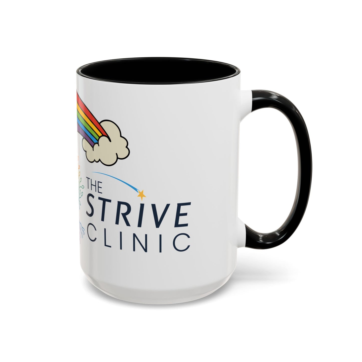 Personalized Rainbow Accent Coffee Mug