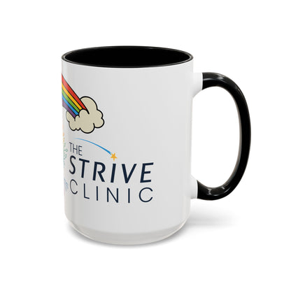 Personalized Rainbow Accent Coffee Mug