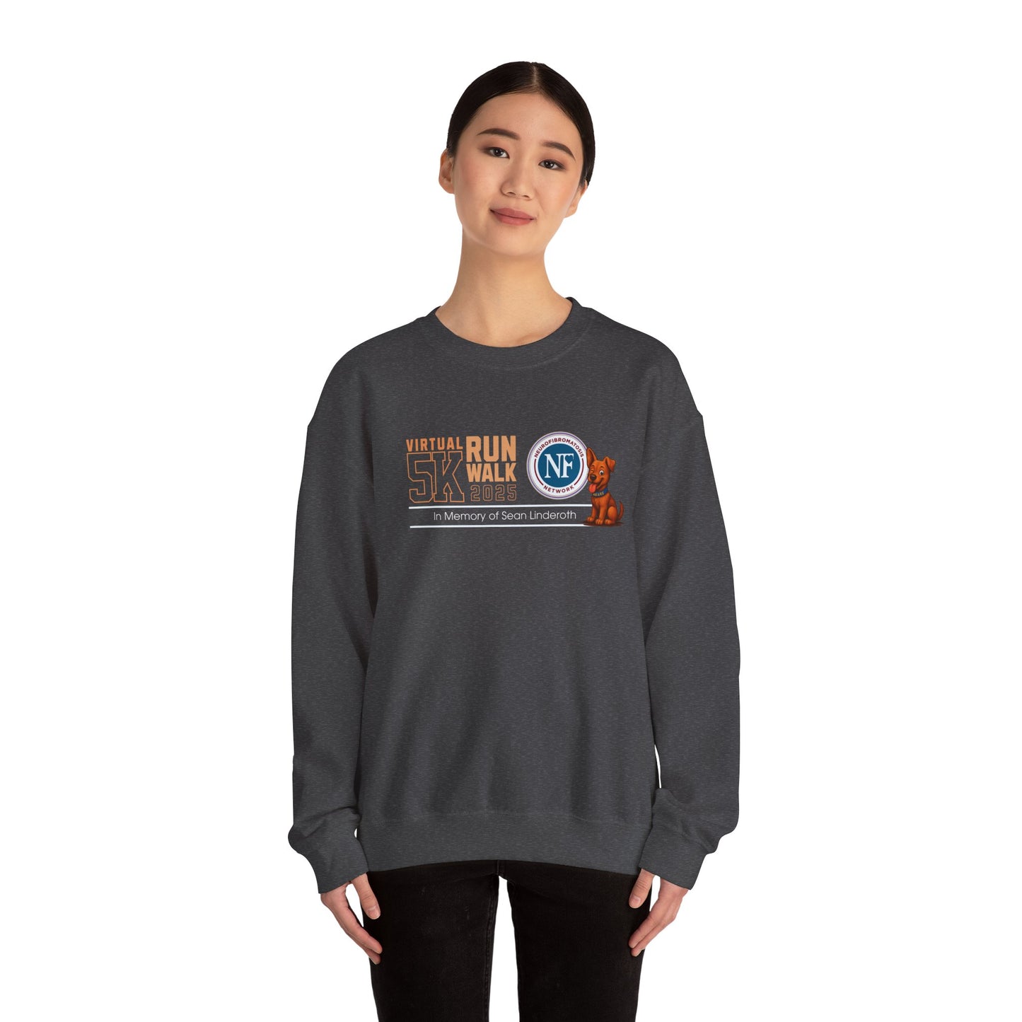 NF Virtual 5K Run/Walk Crewneck Sweatshirt — In Memory of Sean