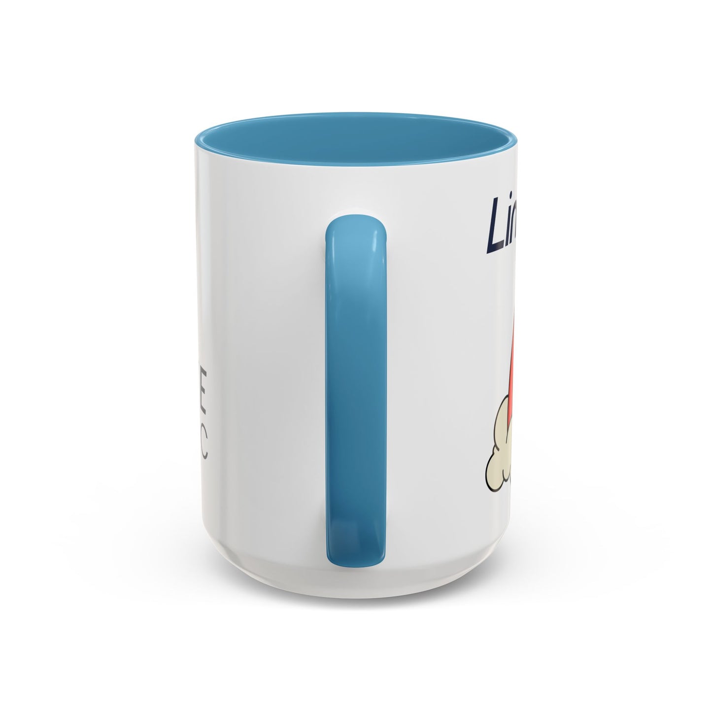 Personalized Rainbow Accent Coffee Mug