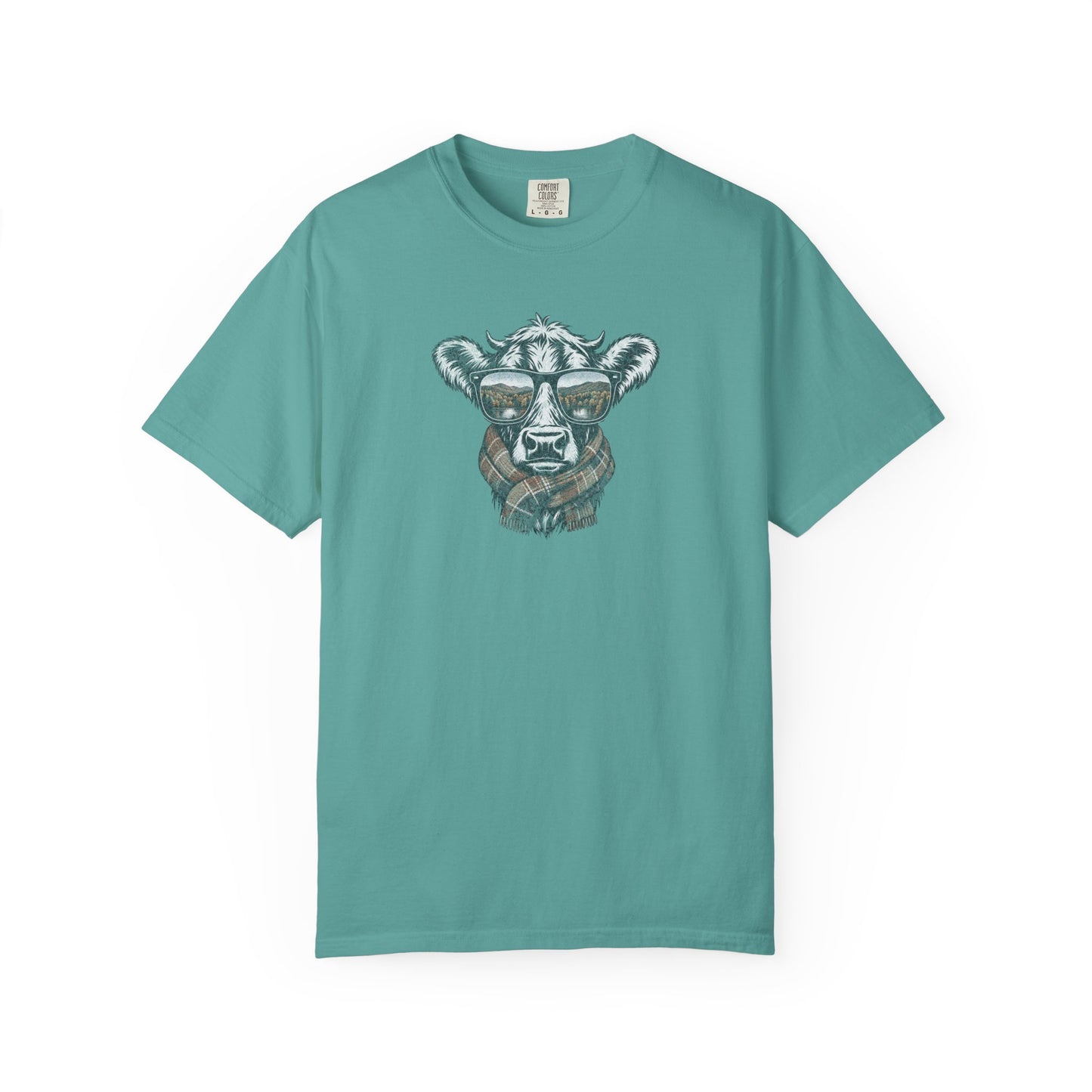 Rustic Fall Cow Cozy Tee