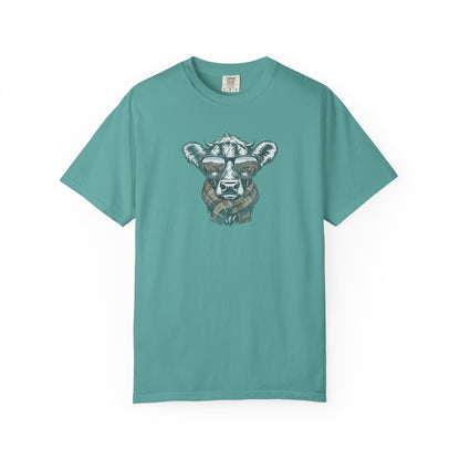 Rustic Fall Cow Cozy Tee