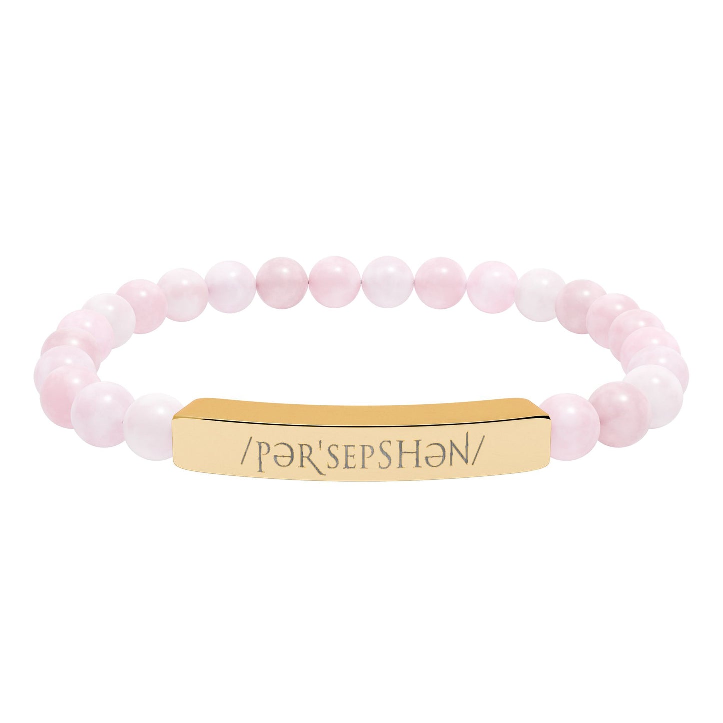Engraved Natural Stone Bar Bracelet – Perception