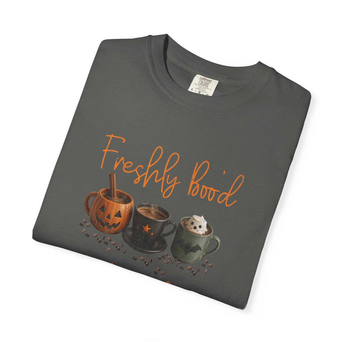 Freshly Brewed Scream & Sugar Coffee Halloween T-Shirt