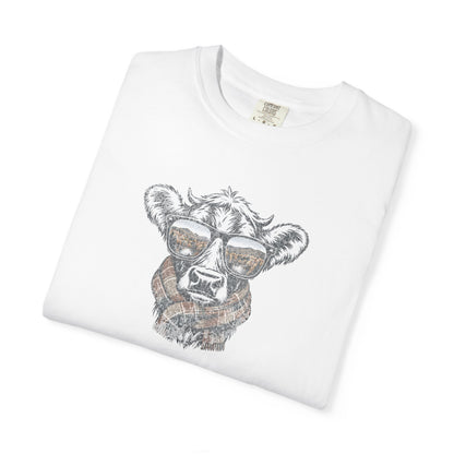 Rustic Fall Cow Cozy Tee