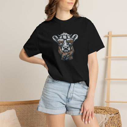 Rustic Fall Cow Cozy Tee