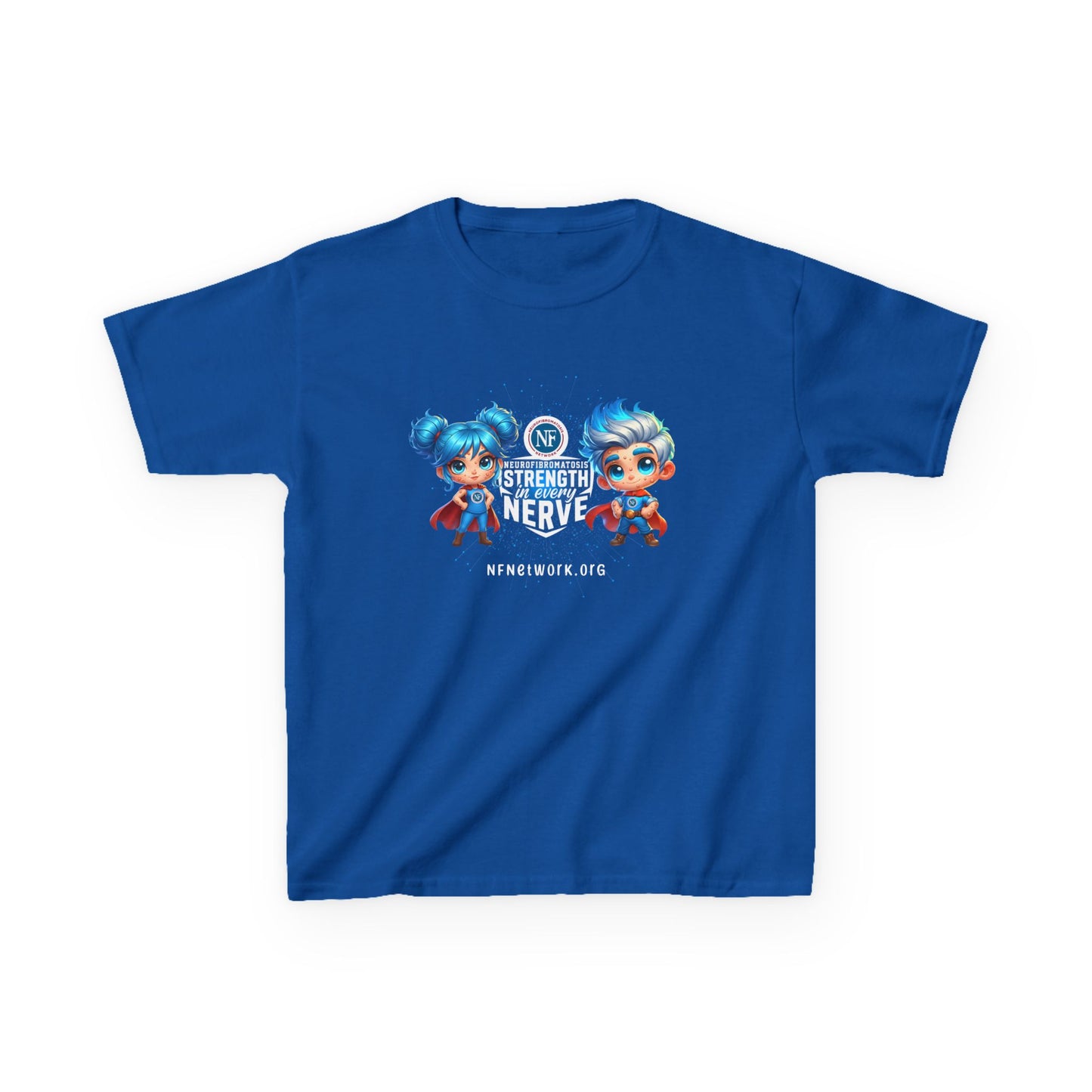 Kids NF Superhero Tee — Strength in Every Nerve | NF Support Kids T‑Shirt