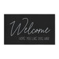 Welcome Floor Mat with Dog Hair Humor