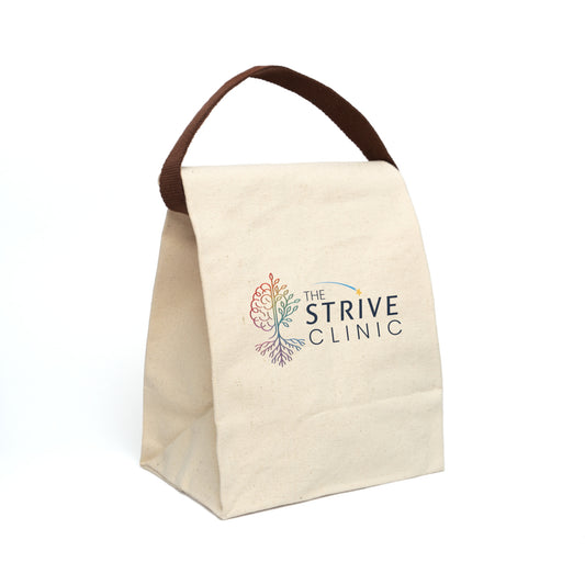 Eco-Friendly Canvas Lunch Bag with Strap - Strive Clinic