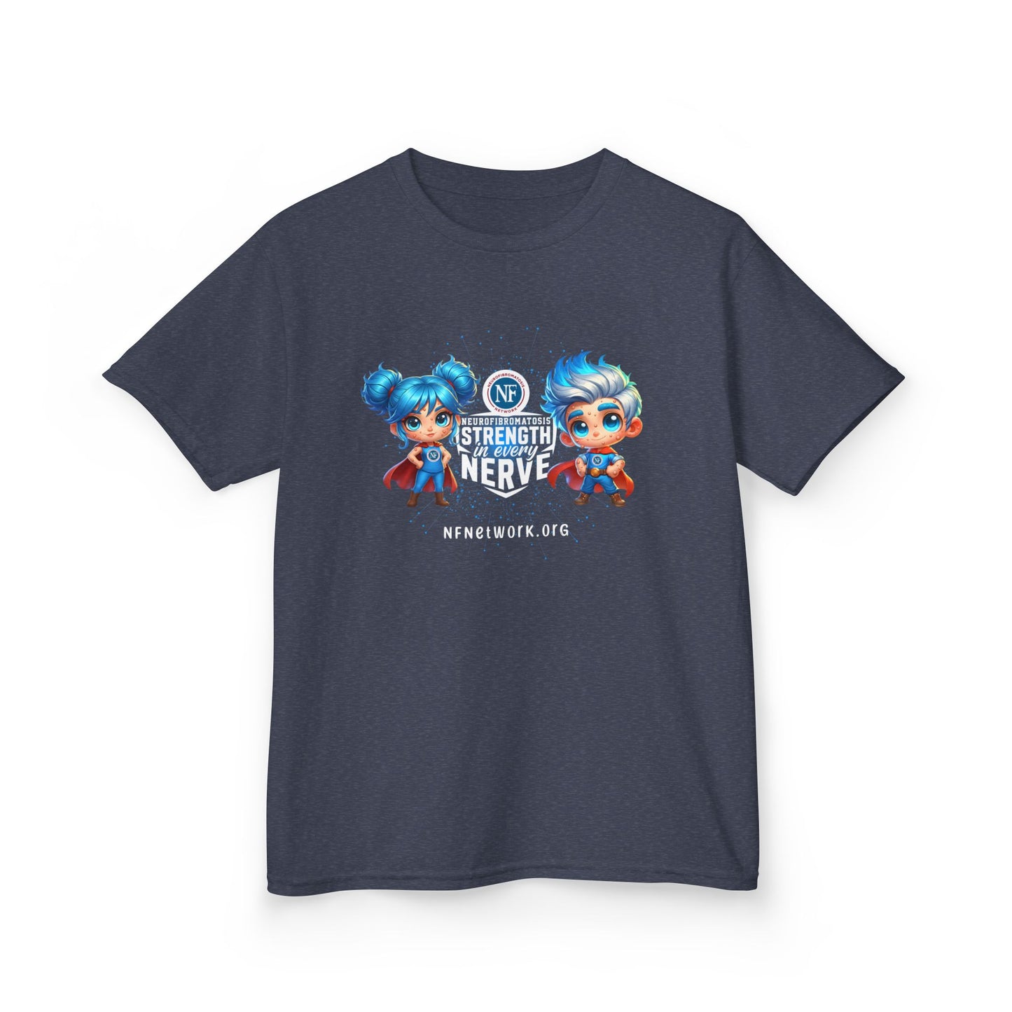 Kids NF Superhero Tee — Strength in Every Nerve | NF Support Kids T‑Shirt