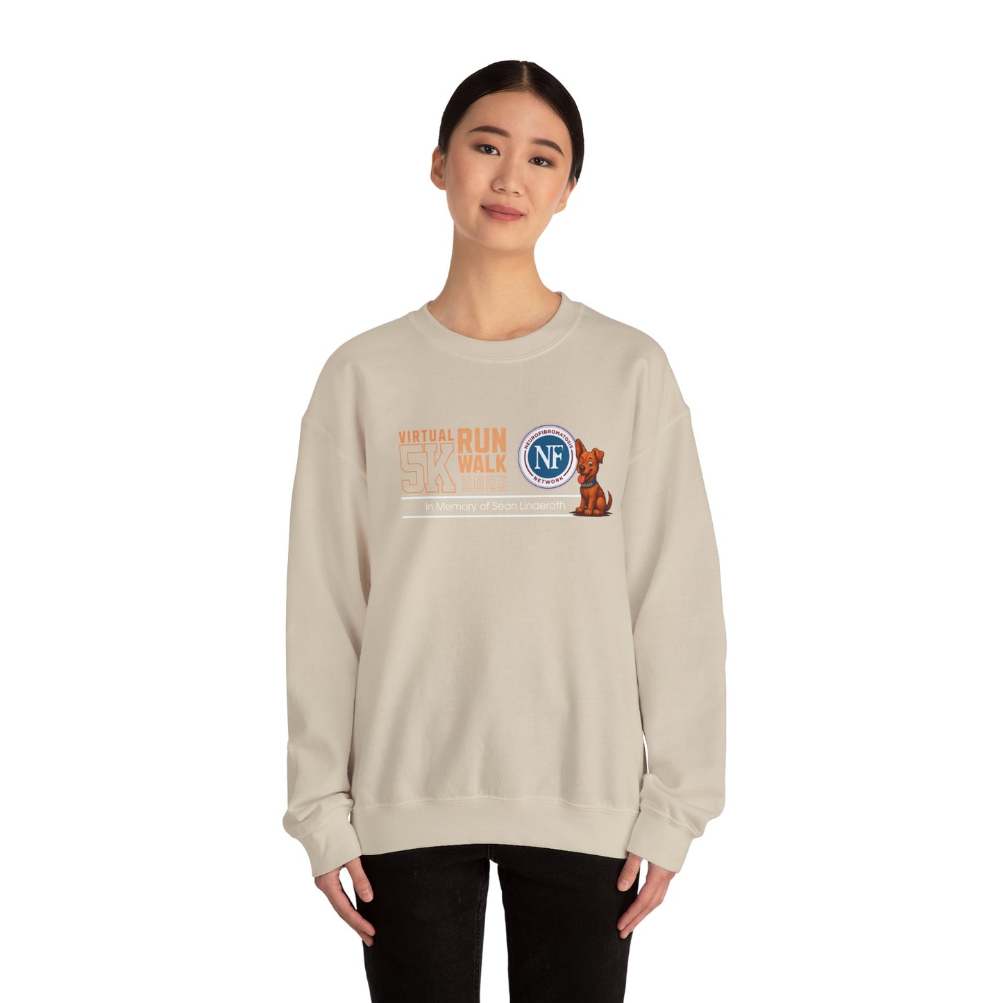 NF Virtual 5K Run/Walk Crewneck Sweatshirt — In Memory of Sean