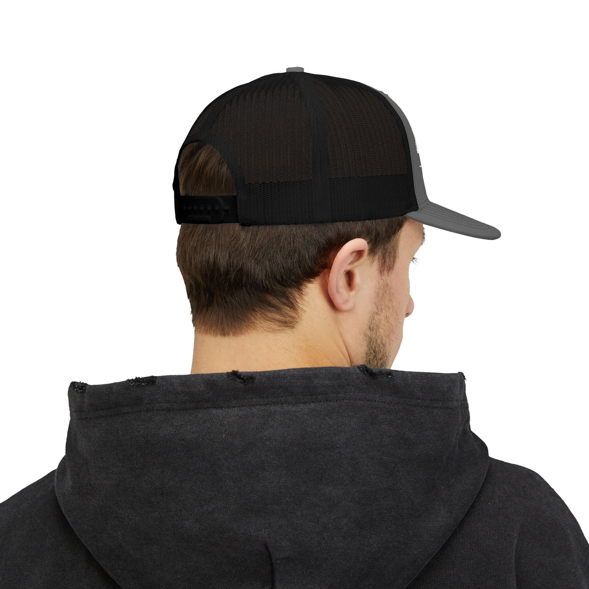 Embroidered Mesh Snapback Hat