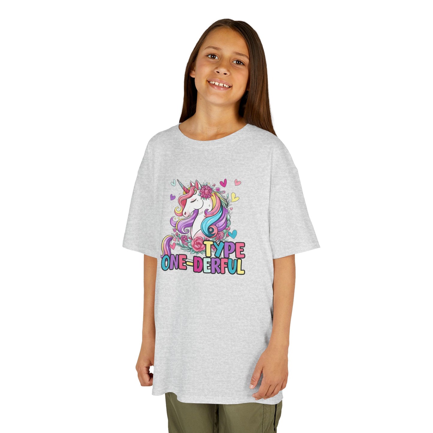 Kids T-Shirt — "Type One-derful" T1D Unicorn Tee