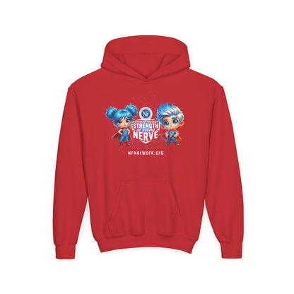 NF Superhero Kids Hoodie — "NF Strong: Strength in Every Nerve"