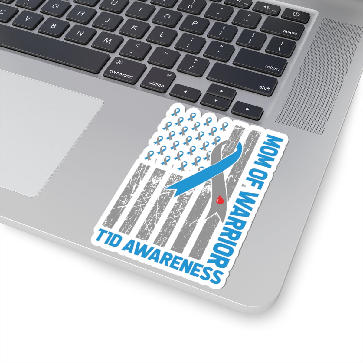 Mom of a T1D Warrior Vinyl Sticker