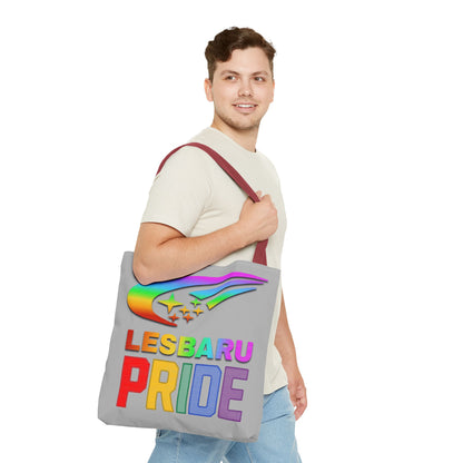 Lesbaru Pride Tote Bag, Subaru Lover, Lesbian, Reusable Bag, LGBT Rainbow Flag, LGBTQ Pride, Grocery Bag, Market Tote, Eco-Friendly