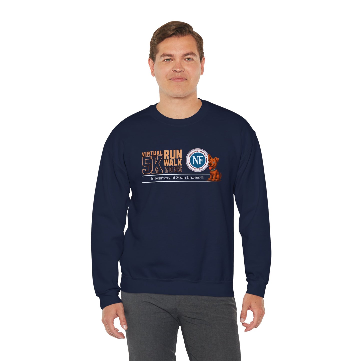 NF Virtual 5K Run/Walk Crewneck Sweatshirt — In Memory of Sean
